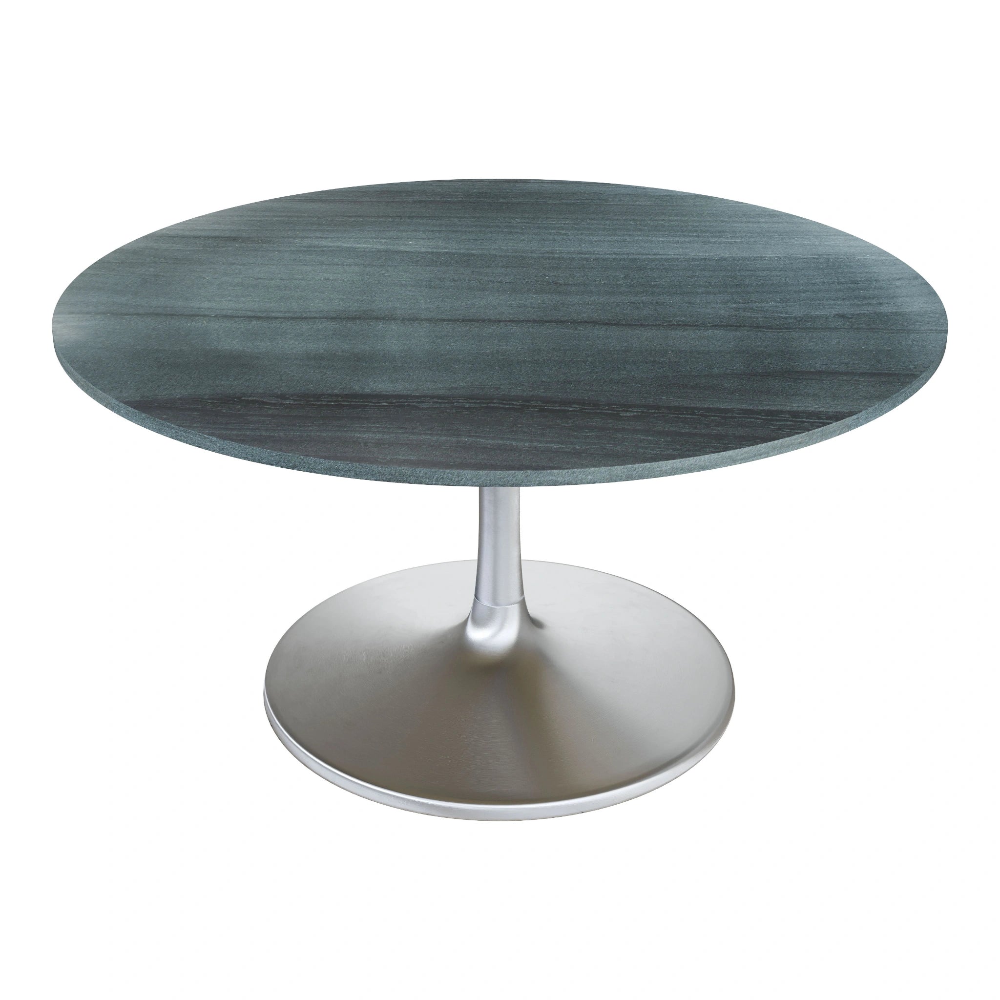 Metropolis Dining Table (60") Gray & Silver image 2