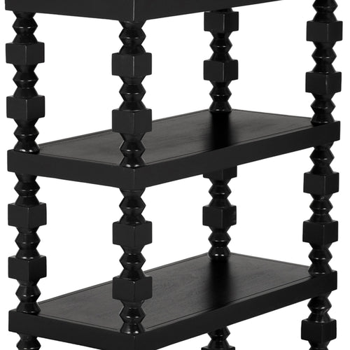 Moabite Bookcase in Hand Rubbed Black by Noir (GBCS270HB)
