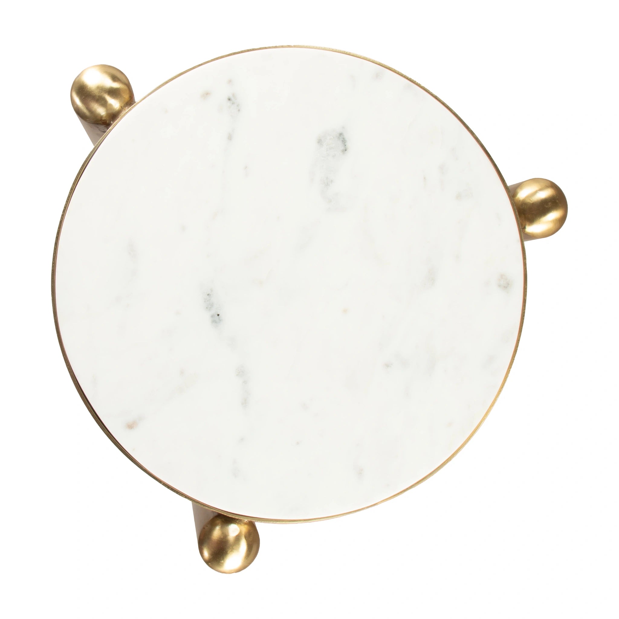 Noan Side Table White & Gold image 4