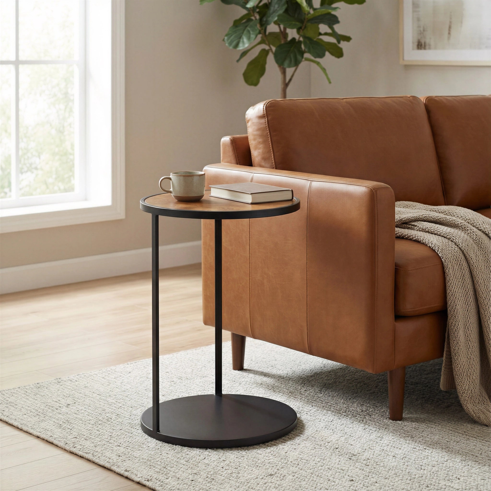 Nodo Side Table Brown & Black image 8