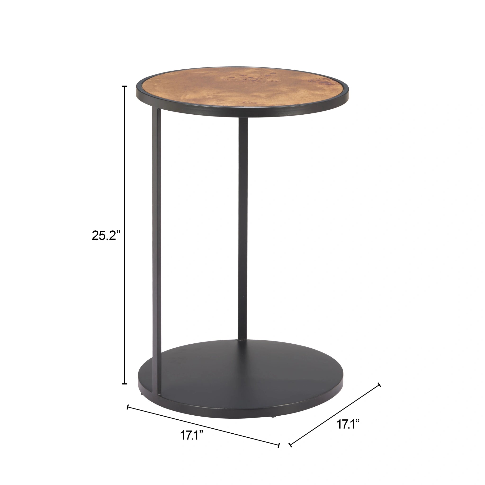 Nodo Side Table Brown & Black image 9