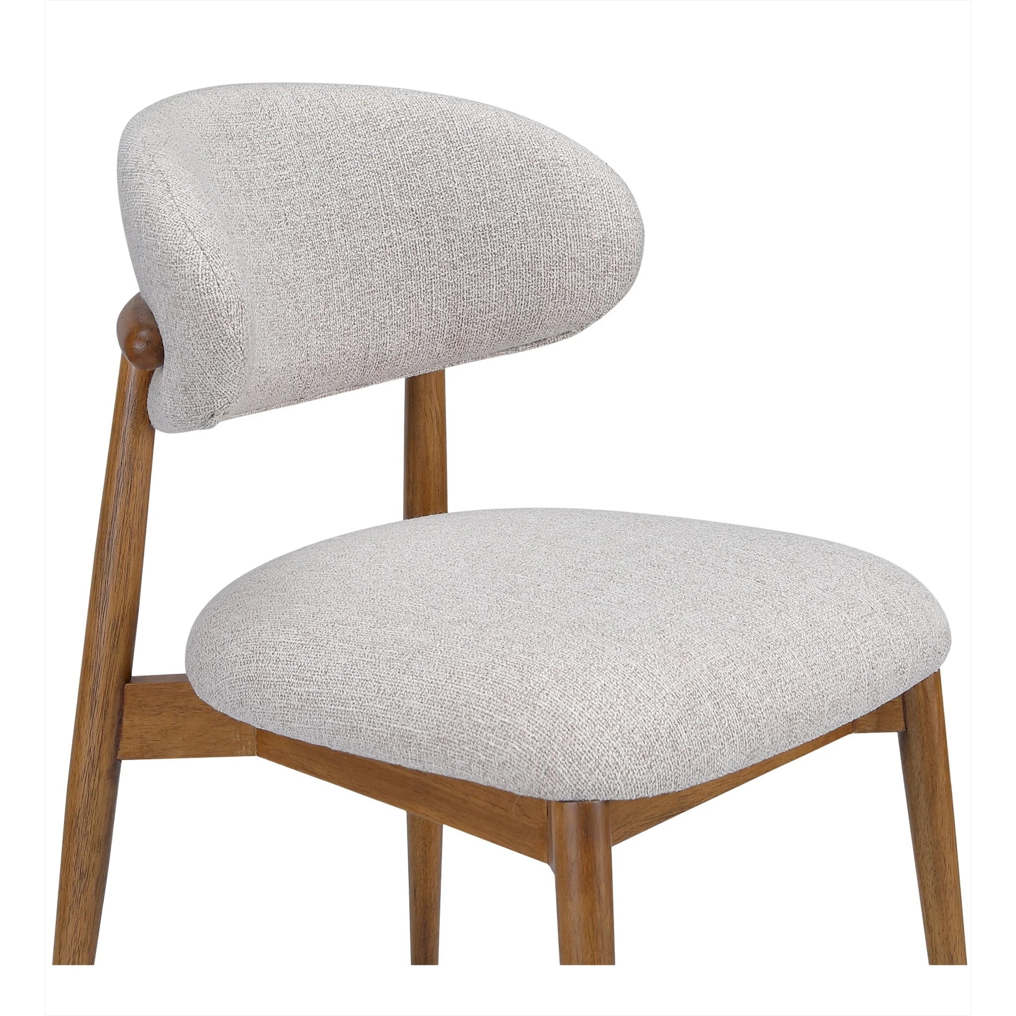 Oatmeal Dining Chair with Floating Oval Back (ME-1069-34) by Moe's Home Collection image 6