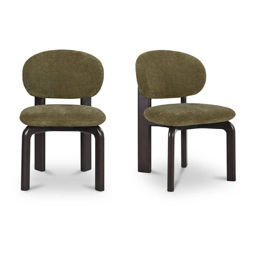 Olive Upholstered Dining Chairs Set of 2 (EQ-1027-27) by Moe's Home Collection