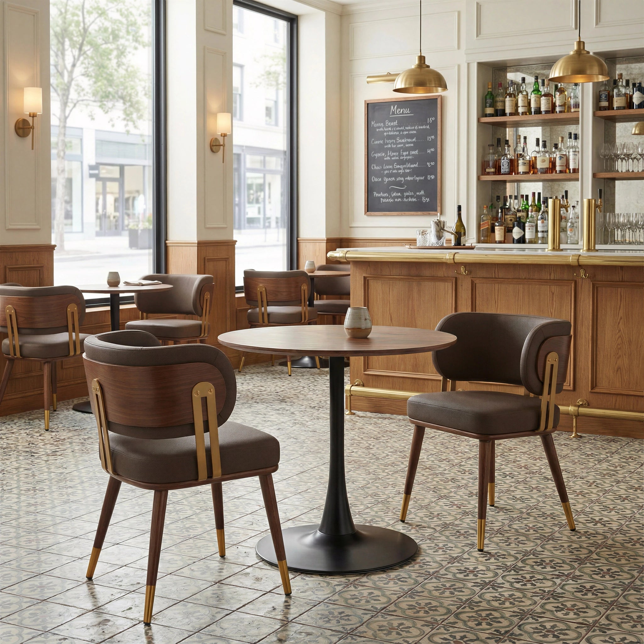 Opus Dining Table Brown & Black image 10