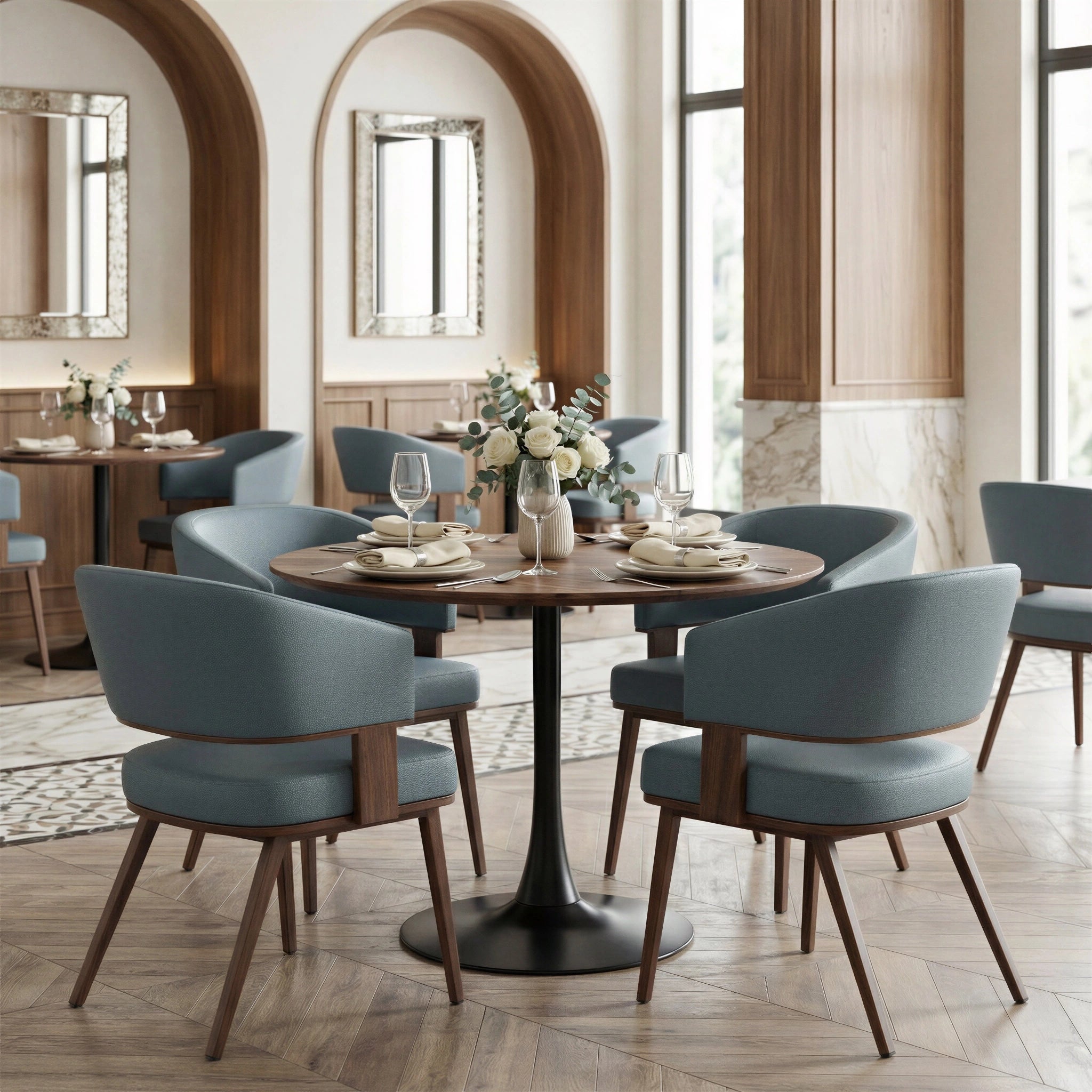 Opus Dining Table Brown & Black image 12