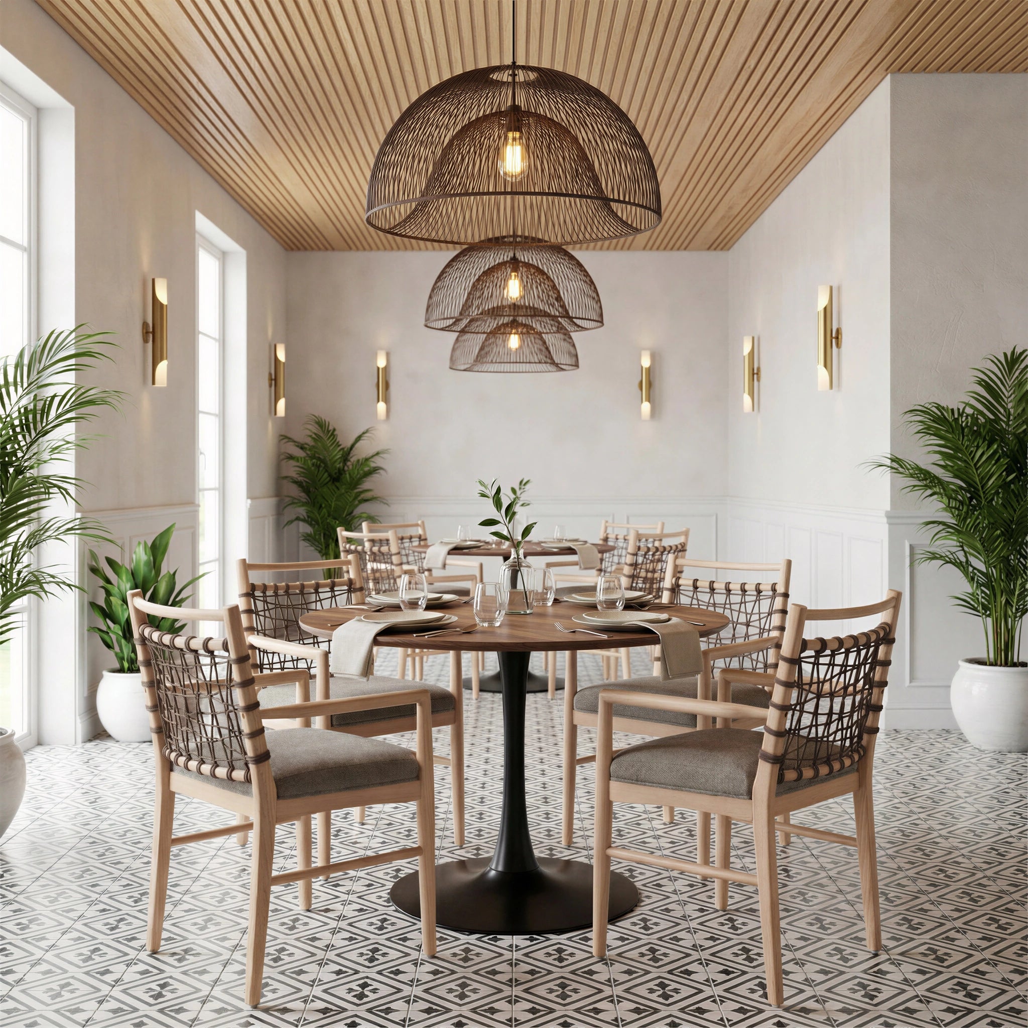 Opus Dining Table Brown & Black image 13