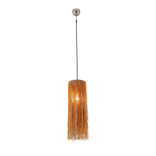 Orange Glass Bead Pendant Light for Kitchen Island
