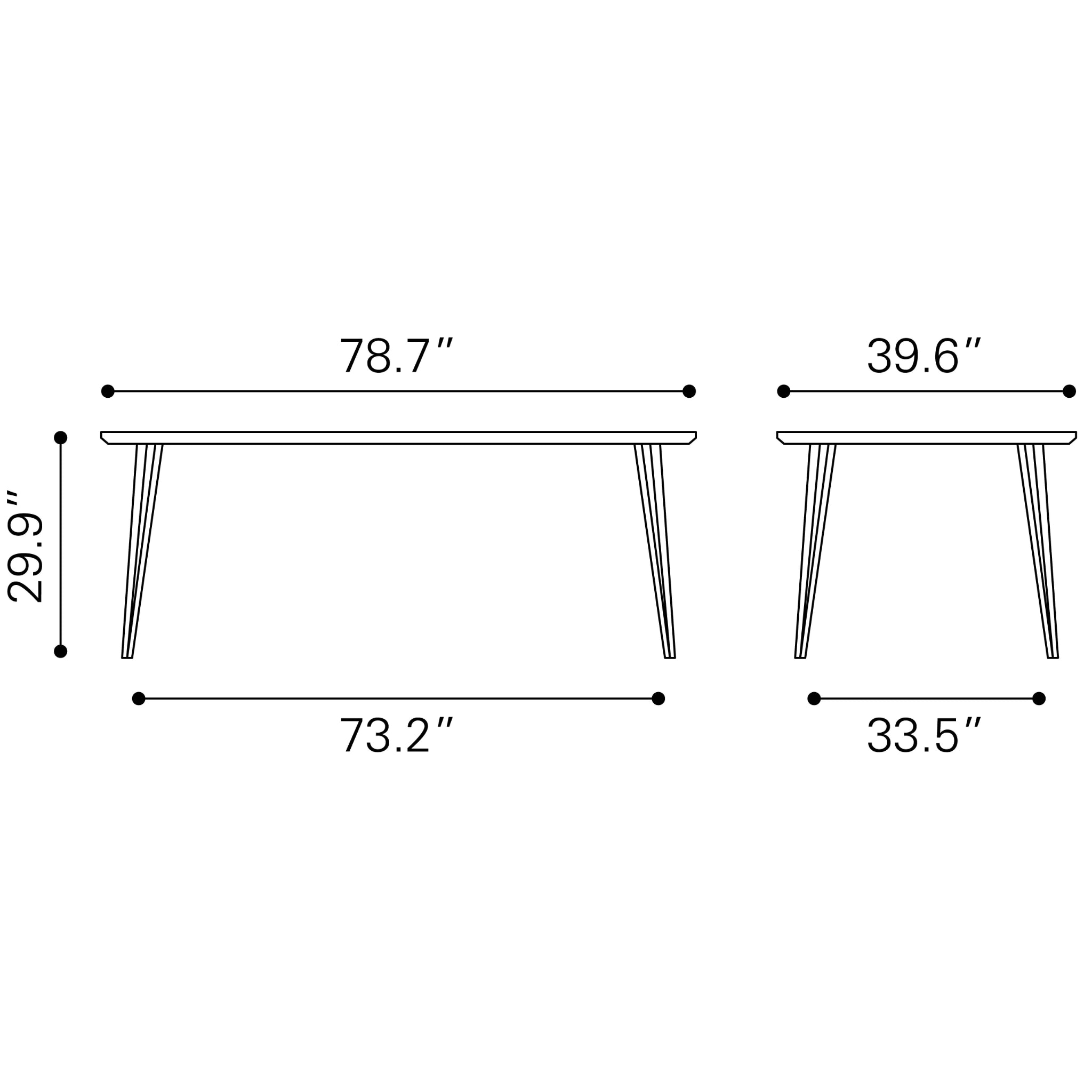 Perpignan Dining Table Brown image 8