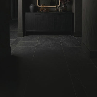 Short product video of James Martin Vanities Gracyn Mirror in Coastal Driftwood, 28W x 1.25D x 38H arched wood-framed wall mirror above a dark credenza in a luxury entryway, pack of 2