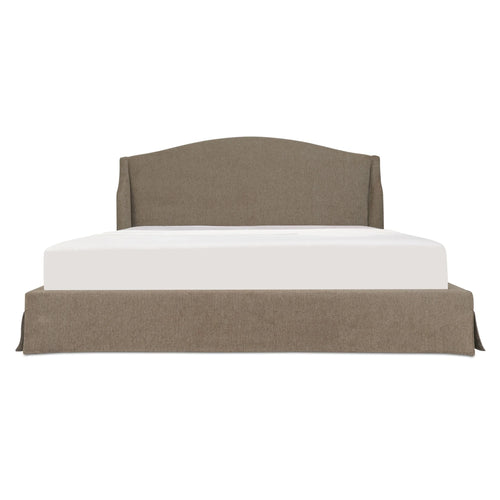 Queen Brown Gas-Lift Storage Bed with Camelback Headboard (RN-1161-03-0) by Moe's Home Collection