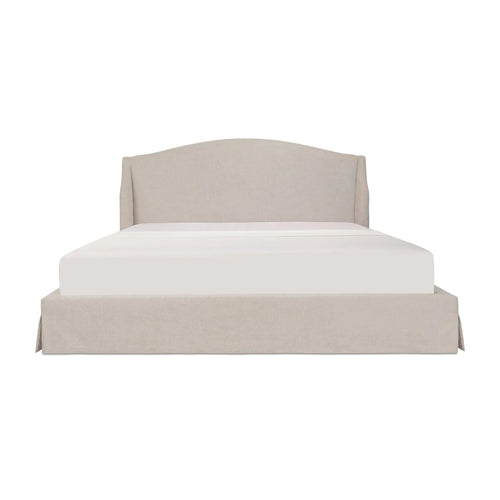 Queen Cream Gas-Lift Storage Bed with Camelback Headboard (RN-1161-05-0) by Moe's Home Collection