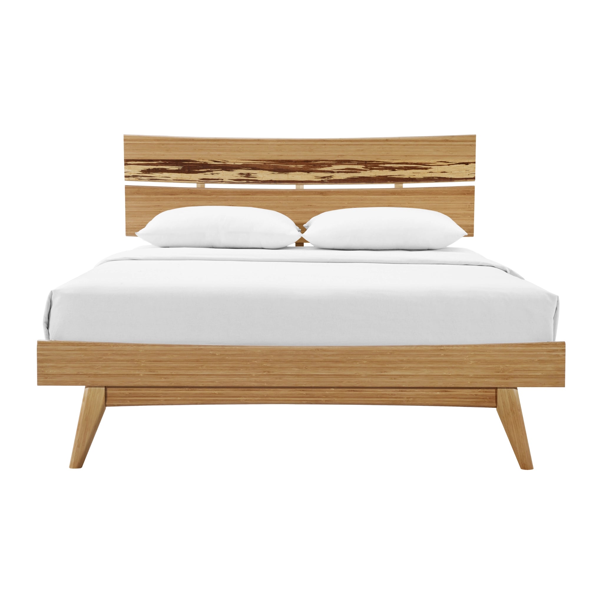 Queen Solid Bamboo Azara Platform Bed, Caramelized by Greenington image