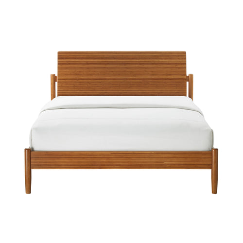 Queen Solid Bamboo Platform Bed, Amber - Monterey Queen Platform Bed by Greenington