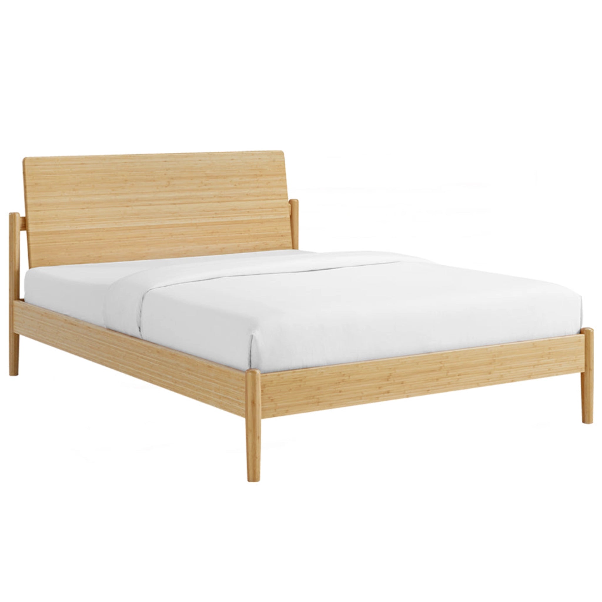 Queen Solid Bamboo Monterey Platform Bed, Wheat by Greenington image 2