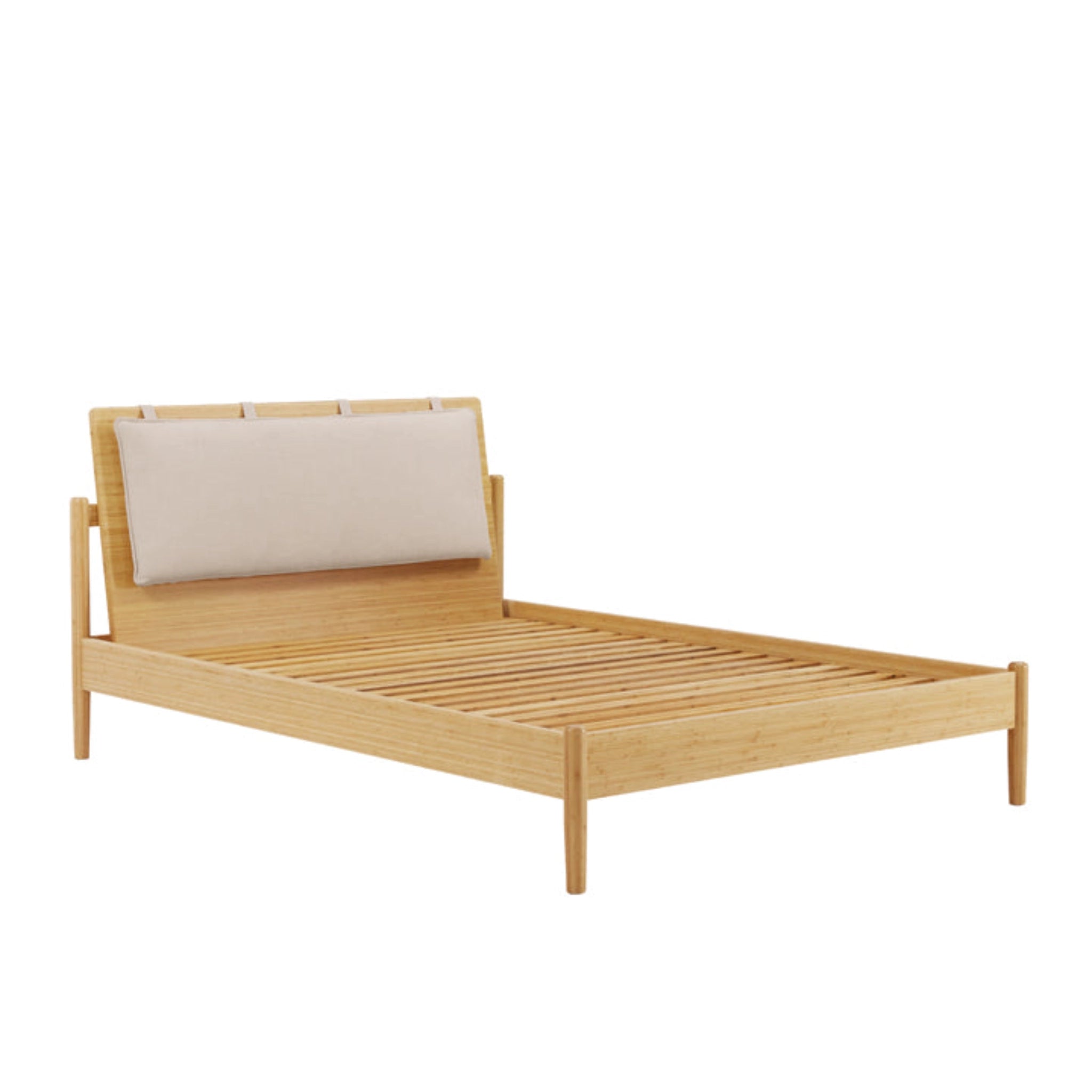 Queen Solid Bamboo Monterey Platform Bed, Wheat by Greenington image 4