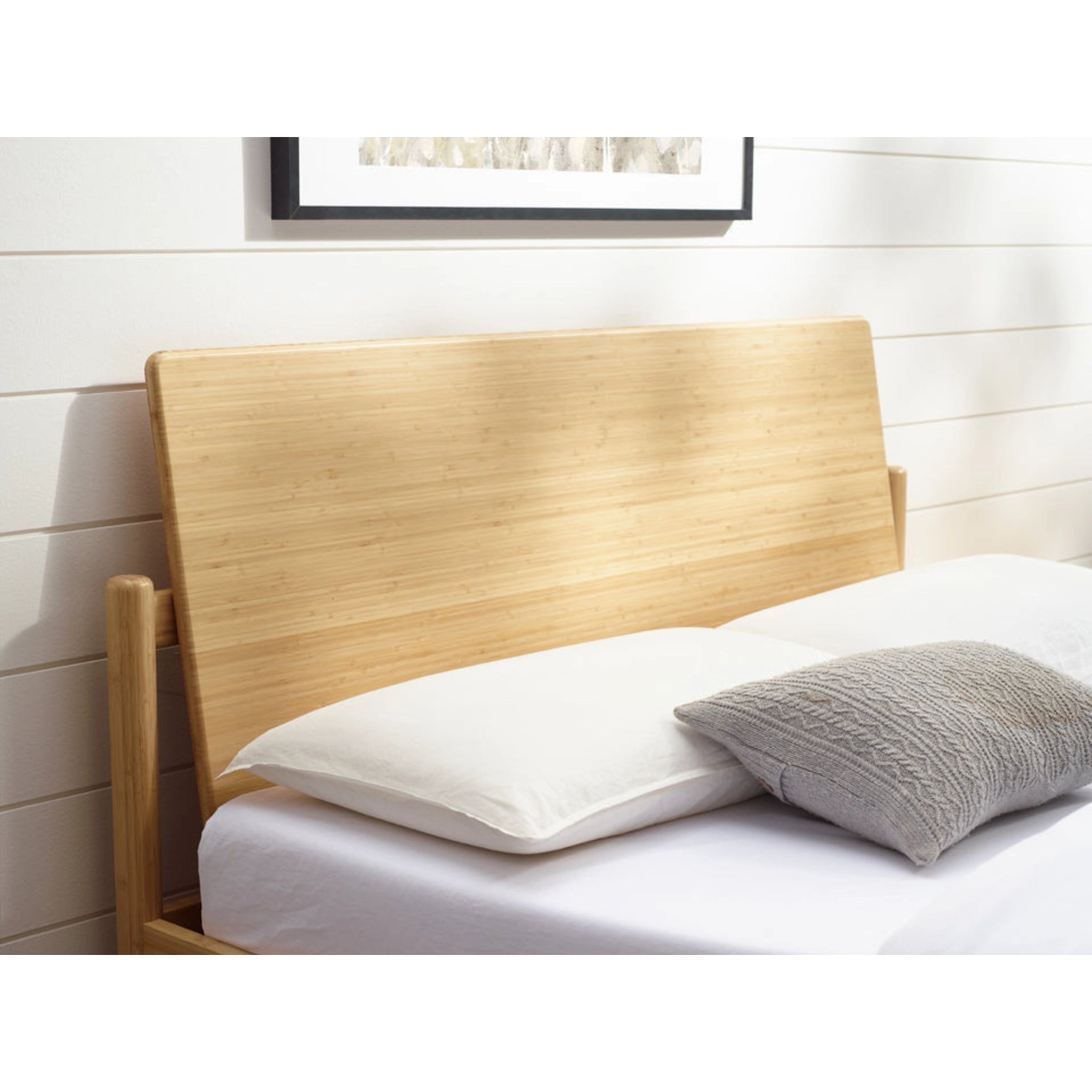 Queen Solid Bamboo Monterey Platform Bed, Wheat by Greenington image 9