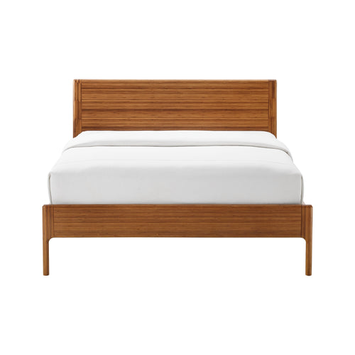 Queen Solid Bamboo Platform Bed, Amber - Ventura by Greenington