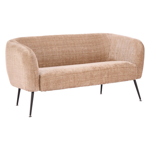 Linen Beige Chenille Loveseat