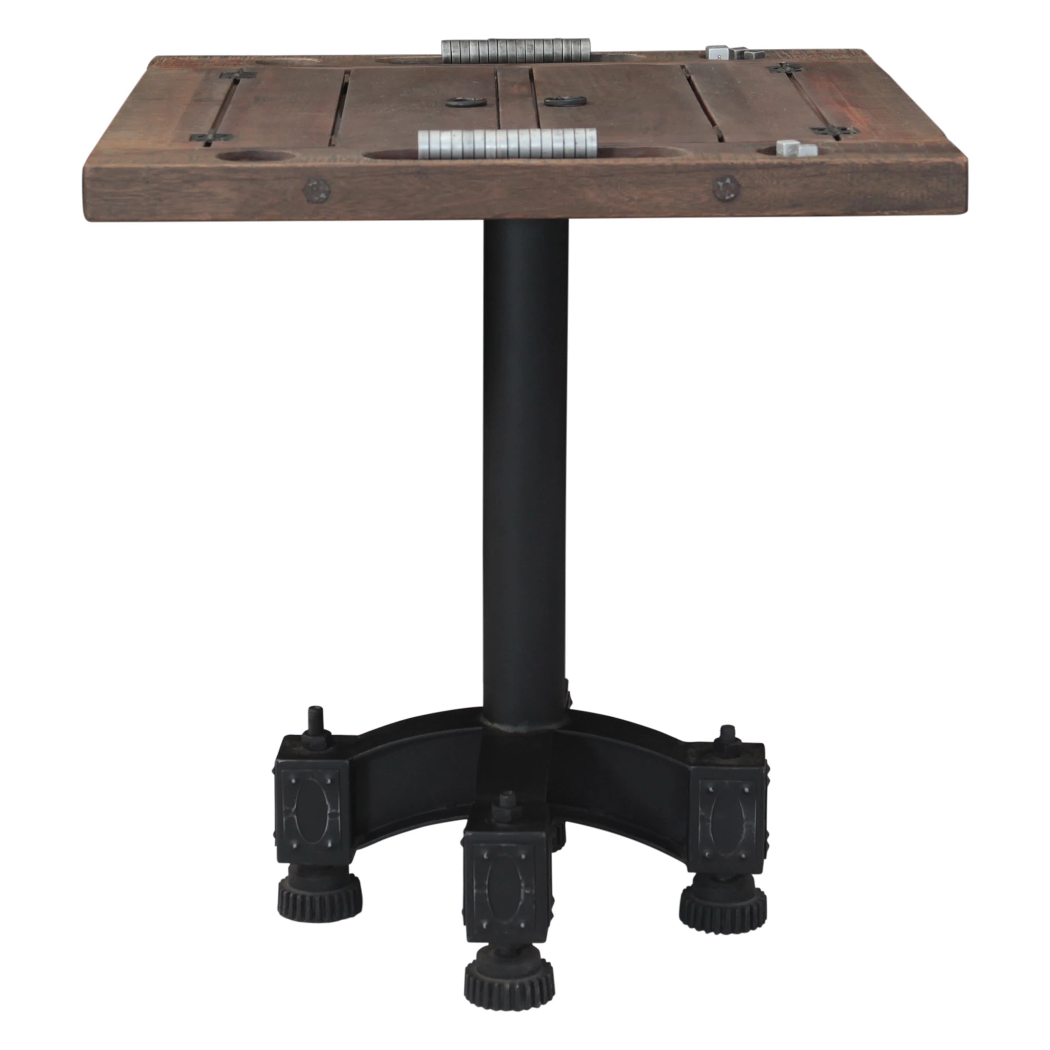 Reclaimed Wood Backgammon Game Table (FEI-G-BKG28) By Home Trends Direct 