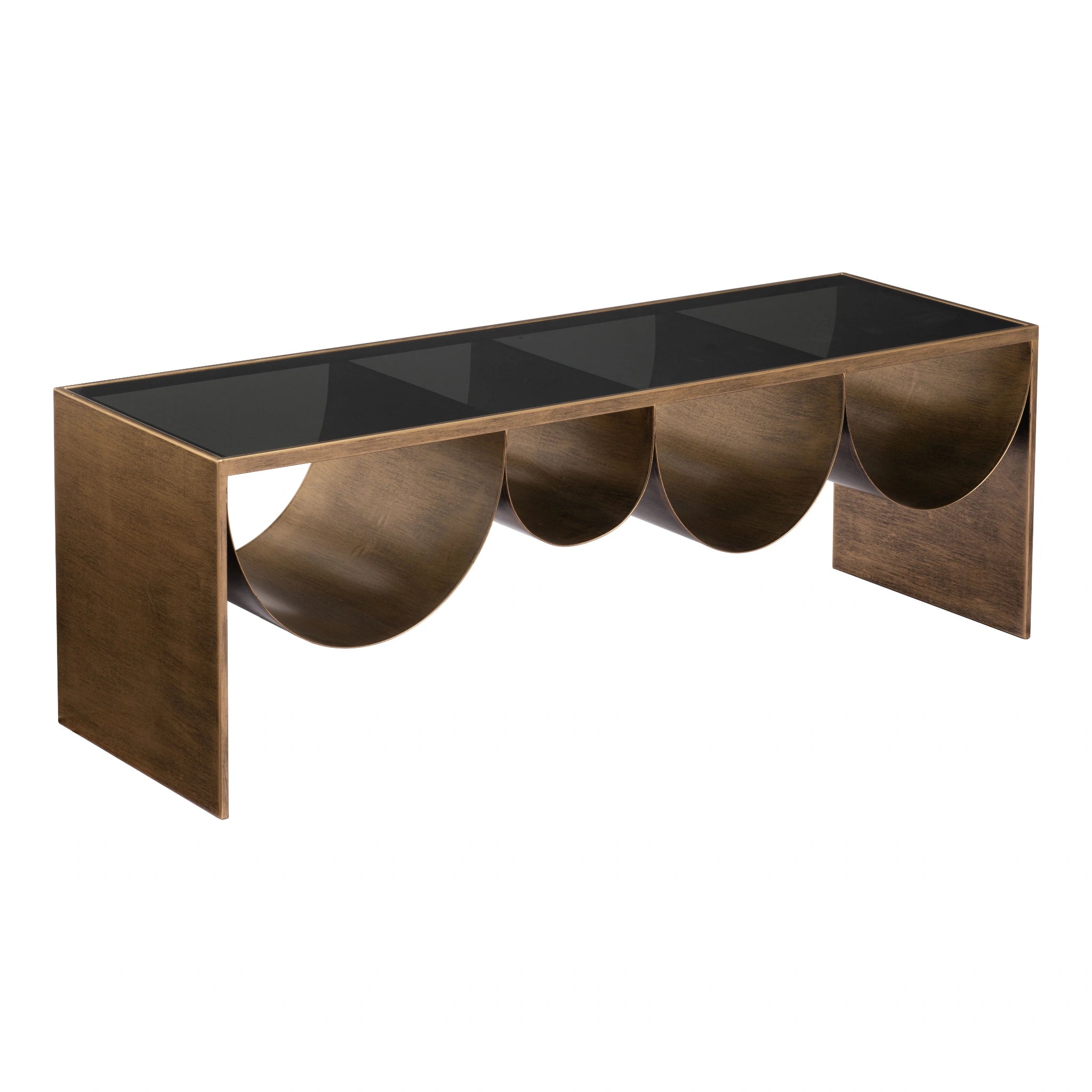 Reed Coffee Table Brass & Black image 4