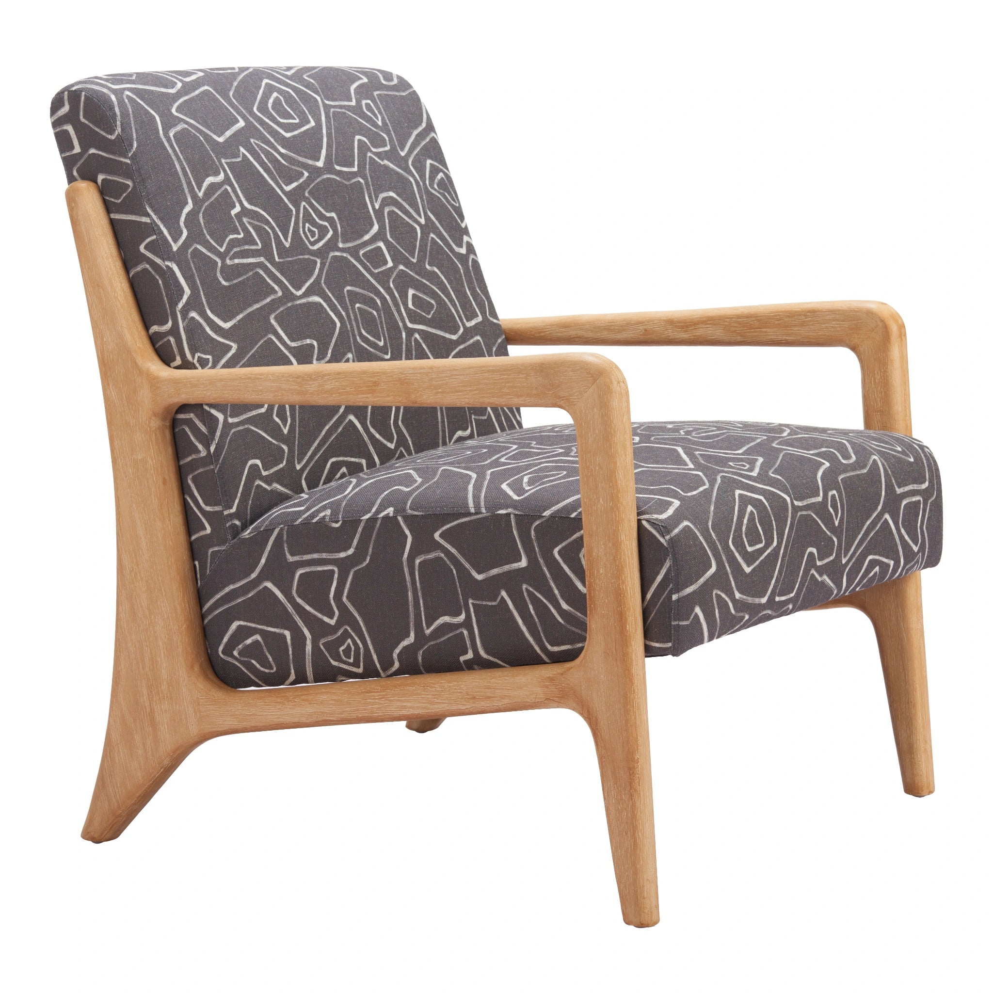 Runa Accent Chair Gray & Natural image 5