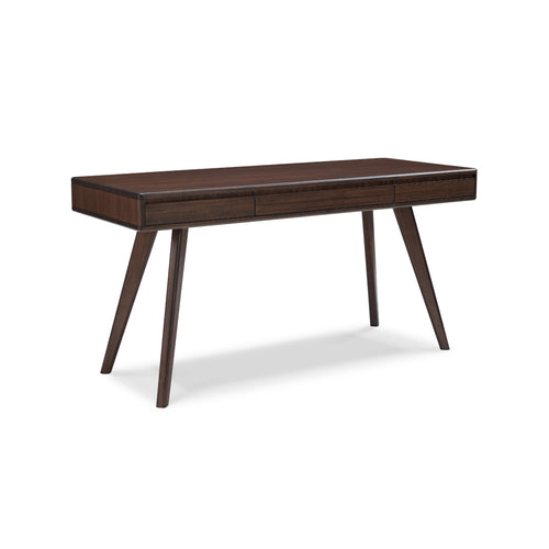 Solid Bamboo Writing Desk, Black Walnut - Currant by Greenington