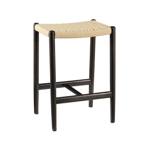 Solid Bamboo Stool, Caviar - Leif counter height stool by Greenington