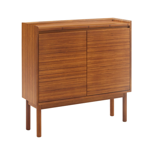Solid Bamboo Console, Amber - Mira Console by Greenington