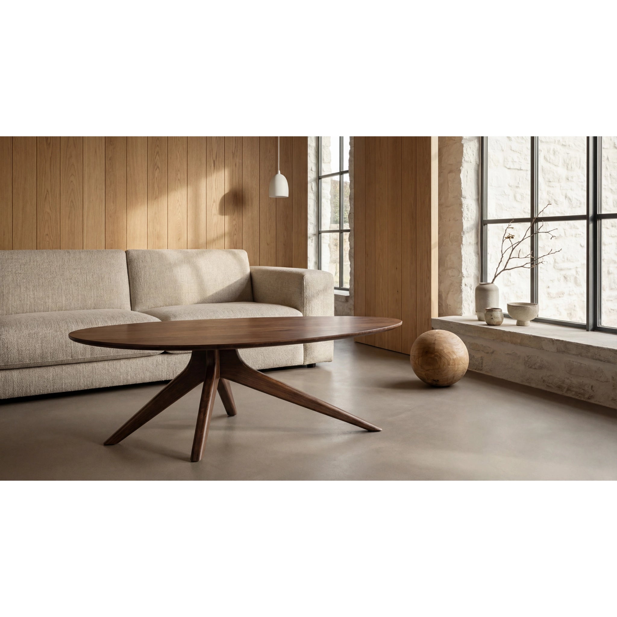 Solid Bamboo Rosemary Coffee Table, Black Walnut by Greenington image 5