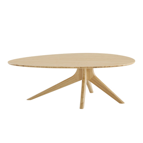 Solid Bamboo Rosemary Coffee Table, Wheat - Rosemary Coffee Table, Wheat by Greenington