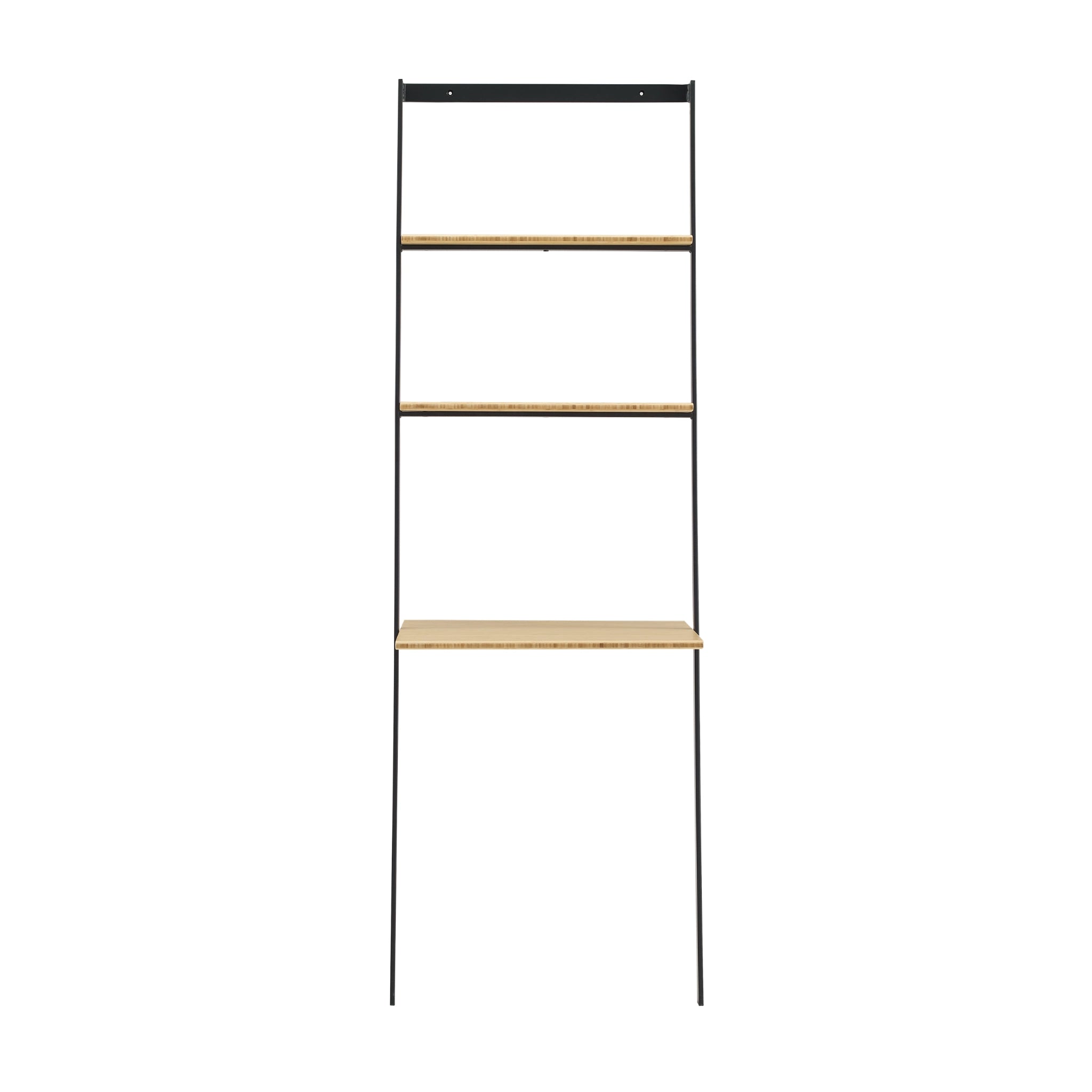 Solid Bamboo Santa Cruz Leaning Desk, Wheat by Greenington image 2