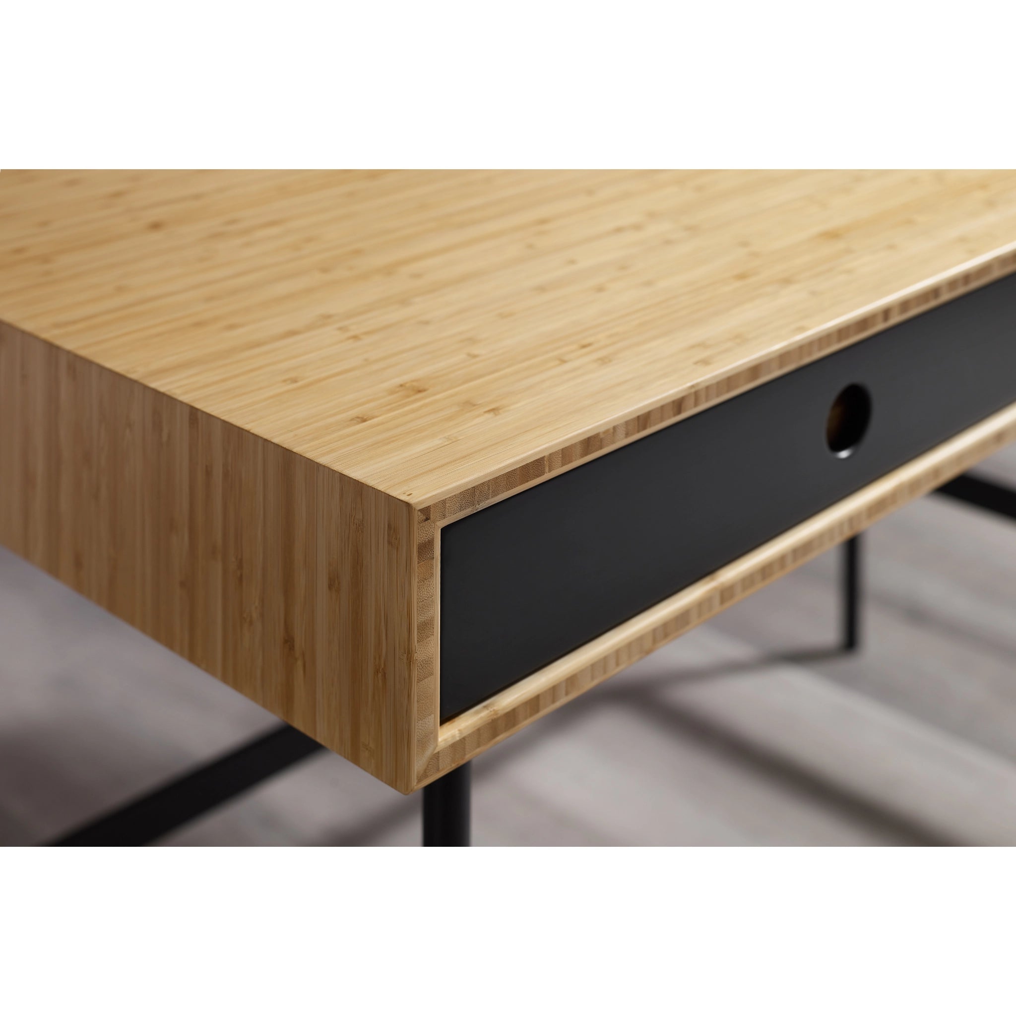 Solid Bamboo Santa Cruz Writing Desk, Wheat by Greenington image 4