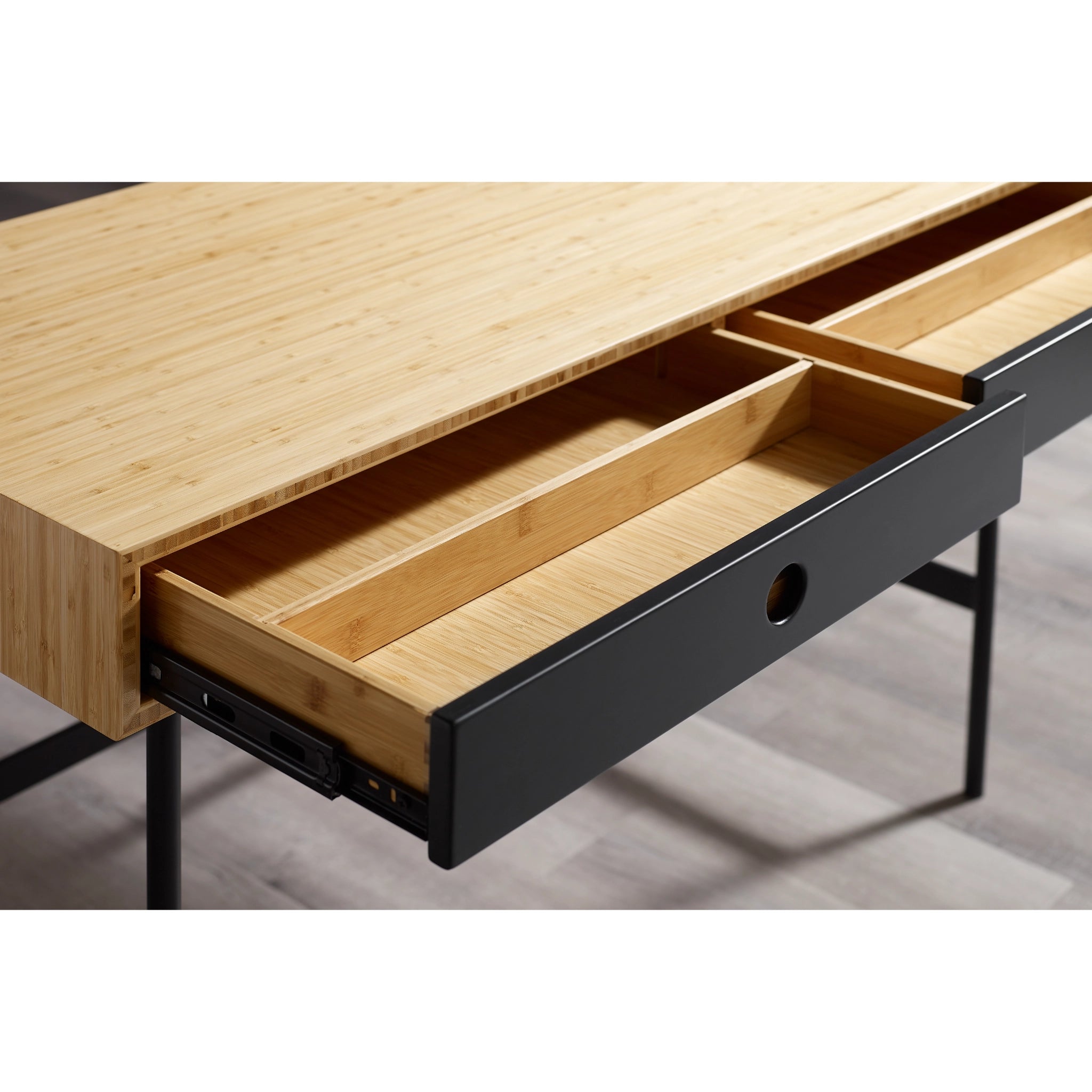Solid Bamboo Santa Cruz Writing Desk, Wheat by Greenington image 5