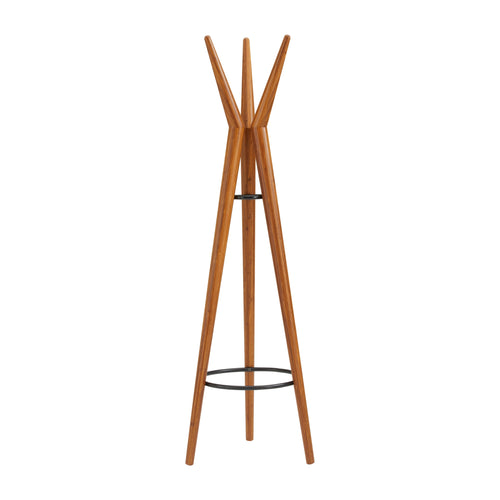 Solid Bamboo Spire Coat Tree, Amber - Spire Coat Tree by Greenington