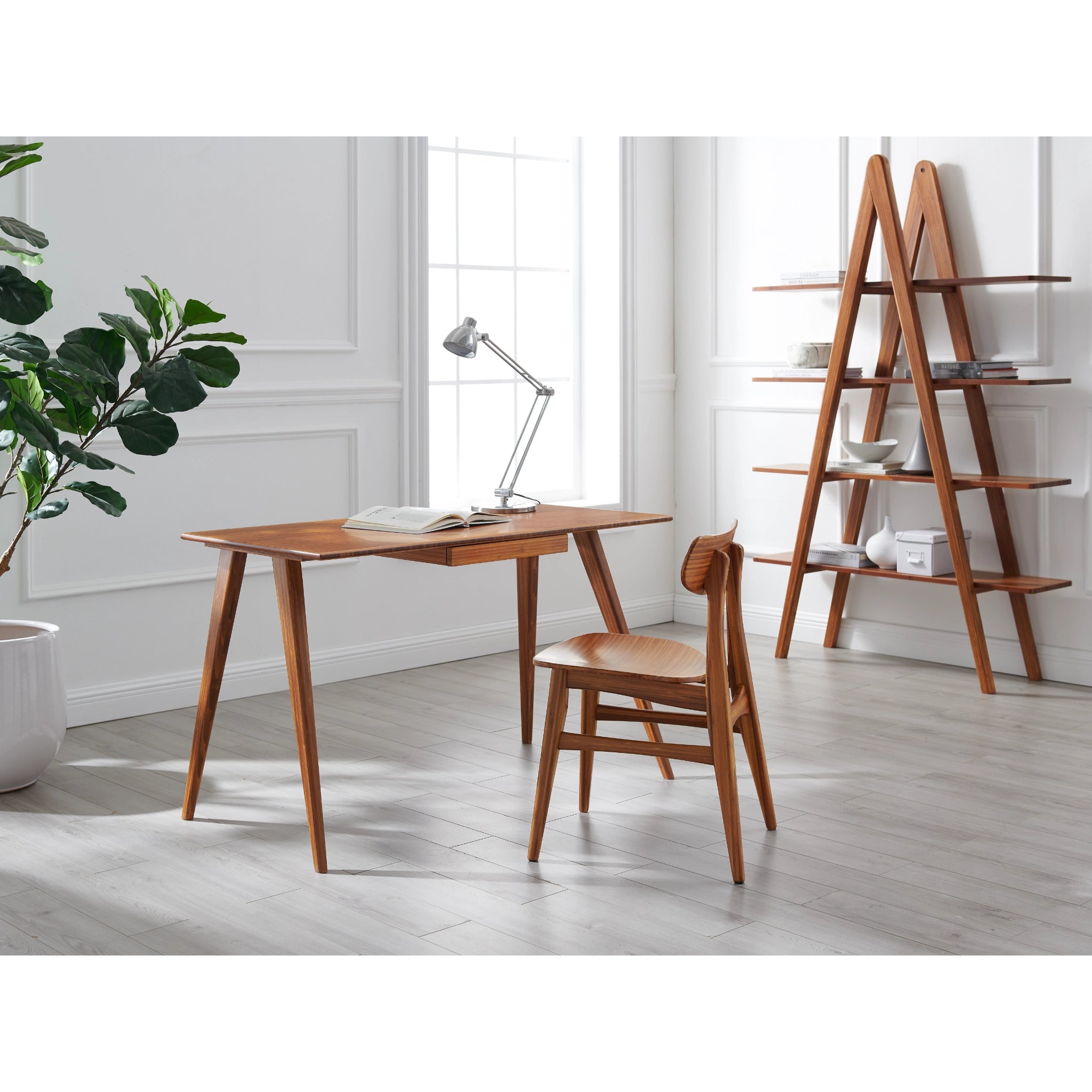 Solid Bamboo Studio Plus Bookshelf, Amber by Greenington image 6