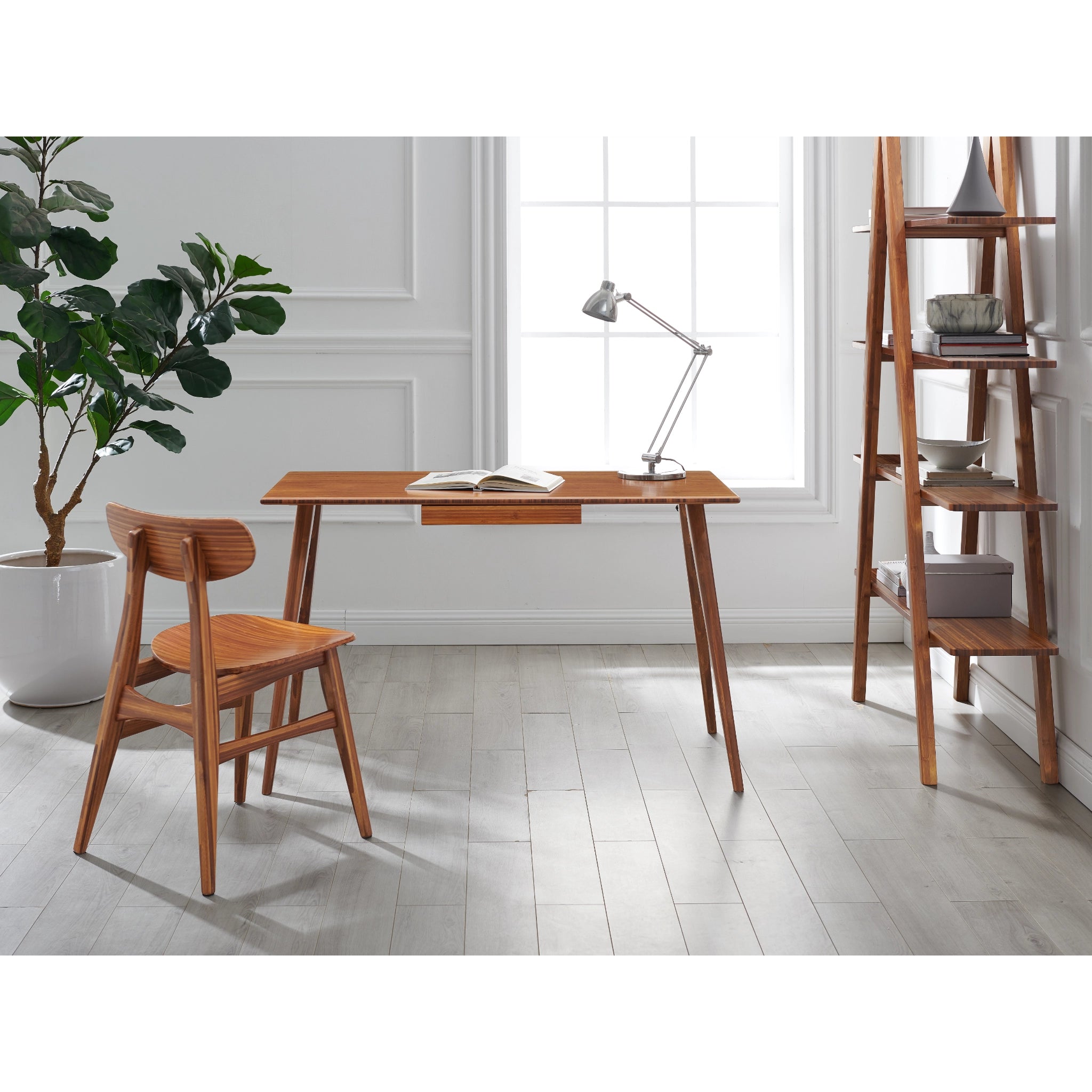 Solid Bamboo Studio Plus Bookshelf, Amber by Greenington image 7