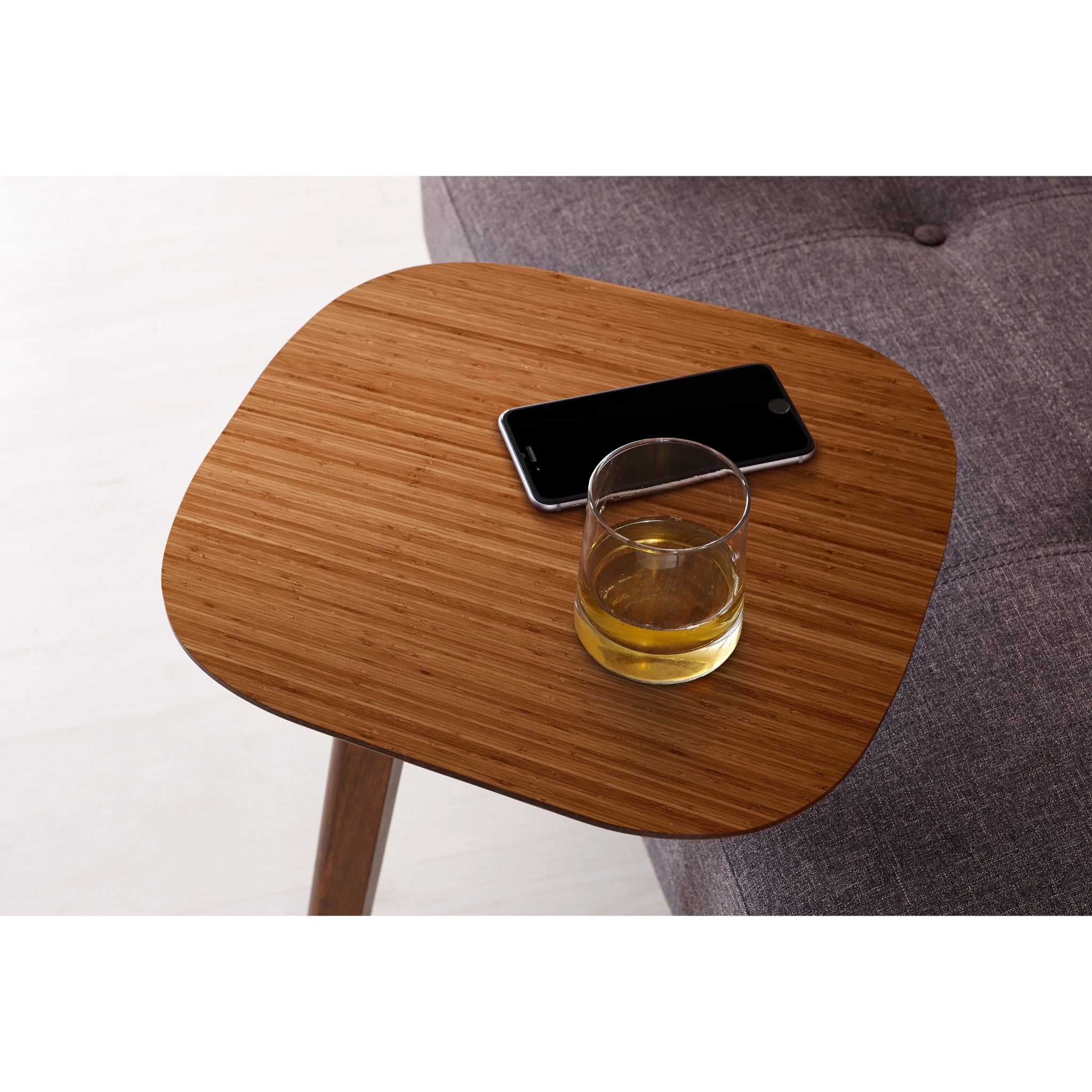 Solid Bamboo Thyme Side Table, Amber by Greenington image 6