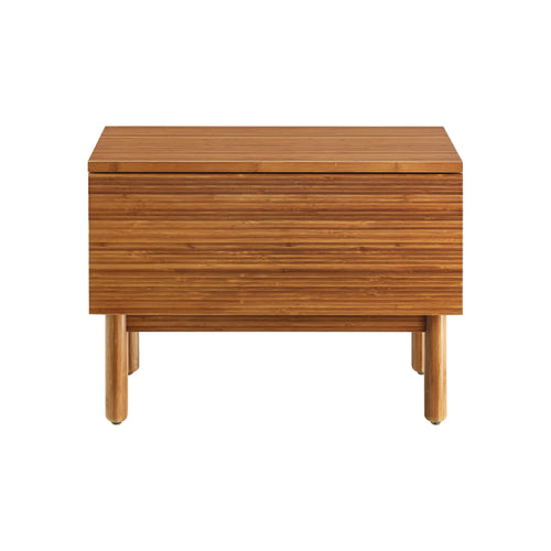 Solid Bamboo 1-Drawer Nightstand, Amber - Ventura by Greenington