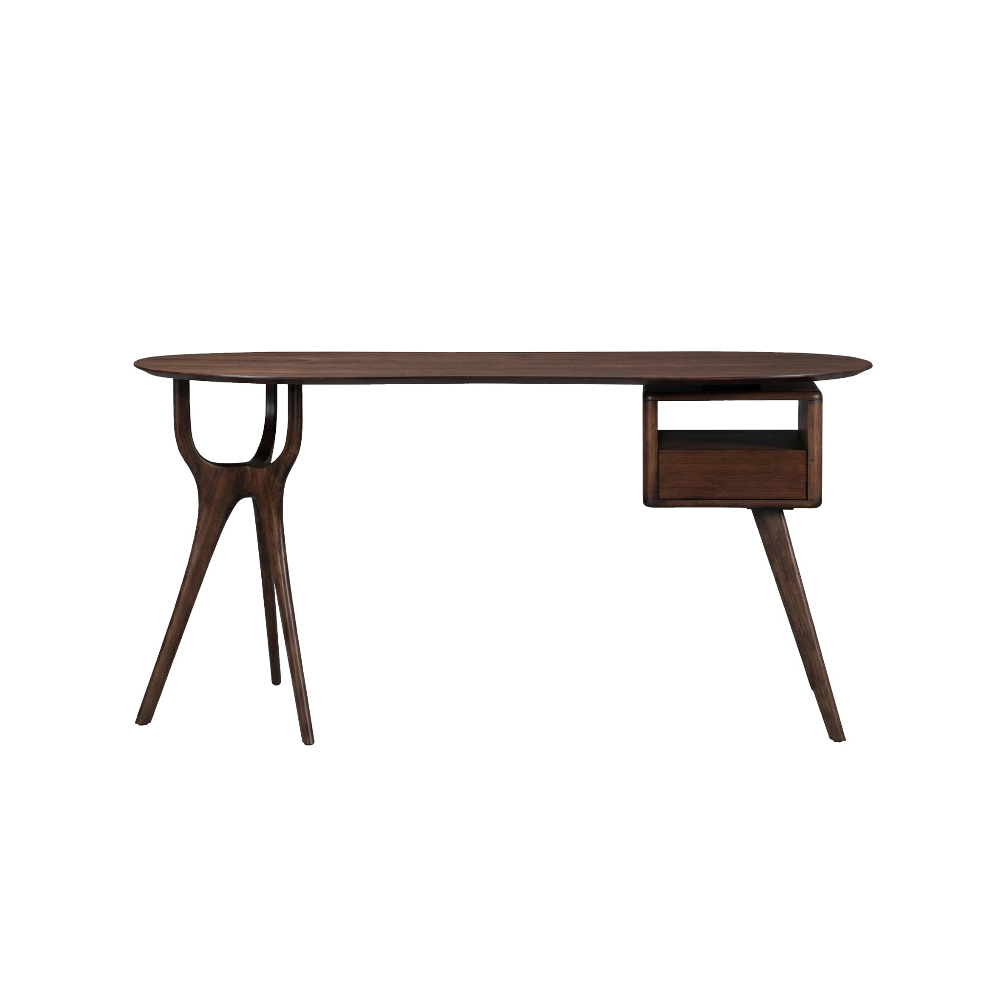 Solid Bamboo Wynn Writing Desk, Black Walnut by Greenington image 2