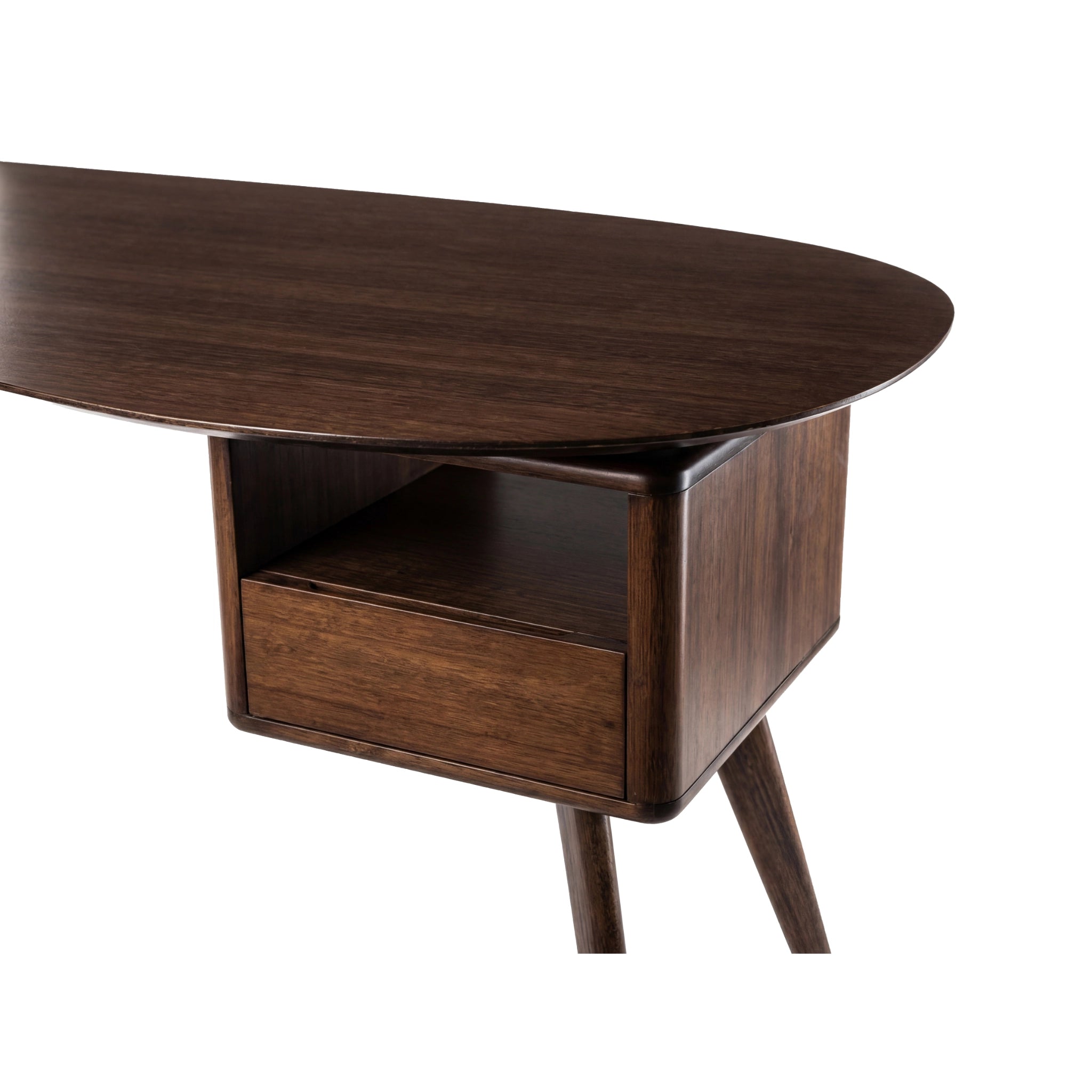 Solid Bamboo Wynn Writing Desk, Black Walnut by Greenington image 4