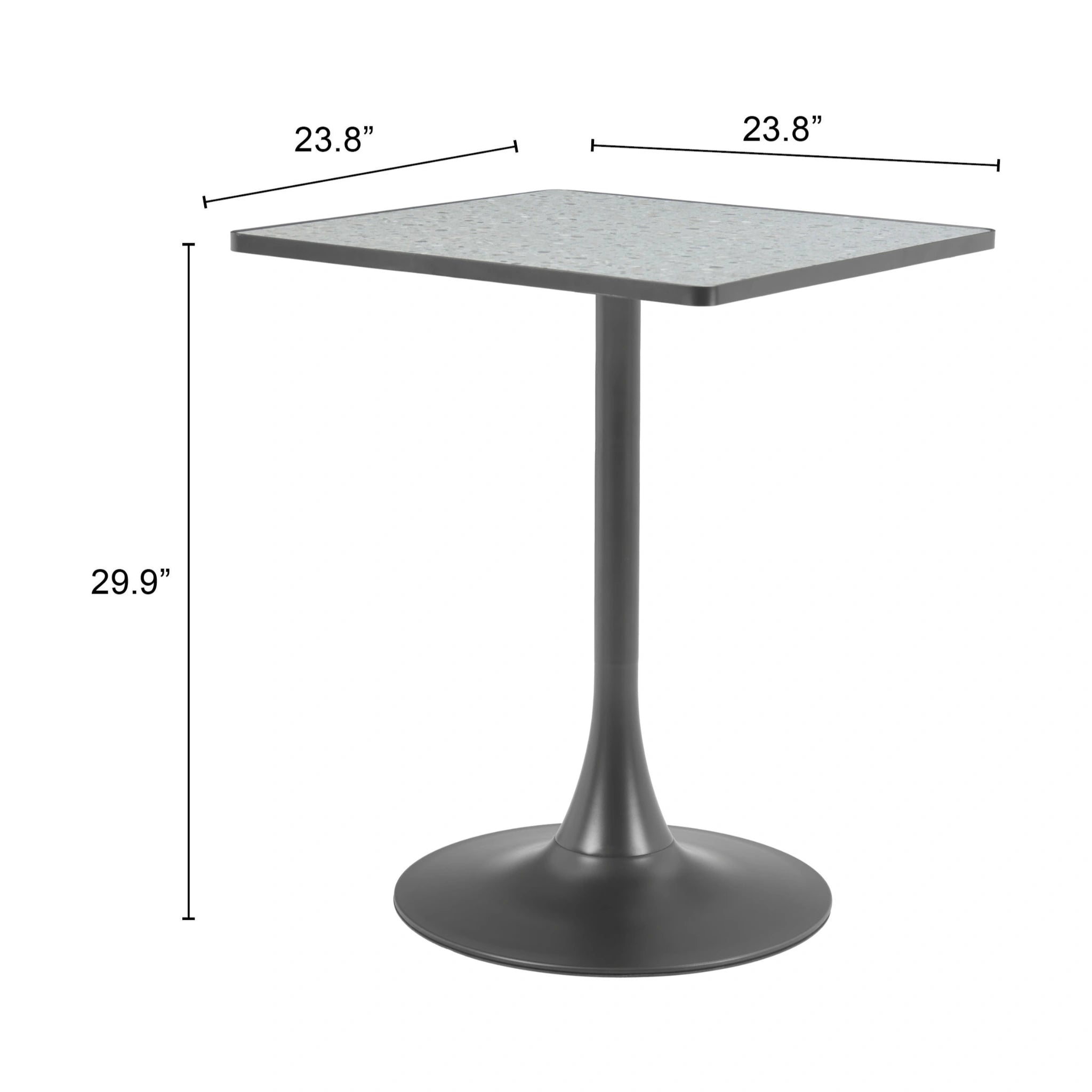 Spot Bistro Table Gray & Black image 9
