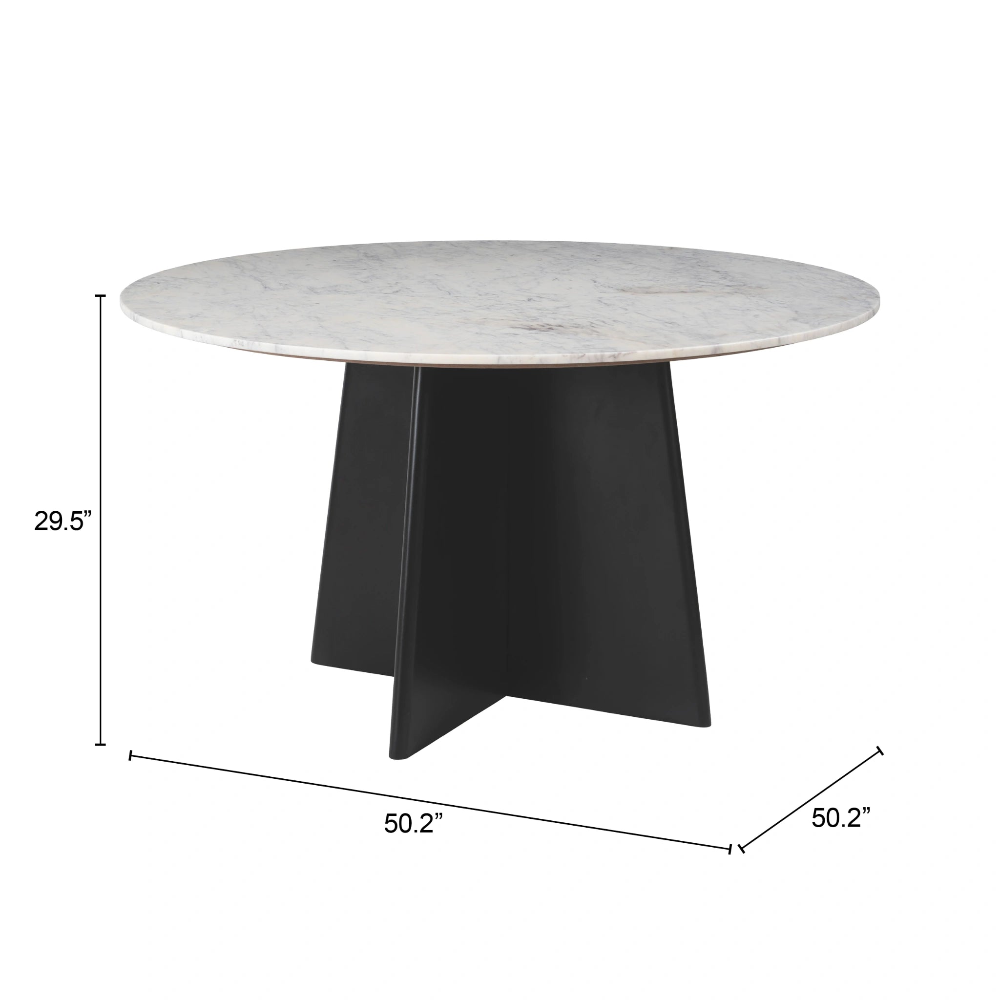 Strela Dining Table White & Black image 12