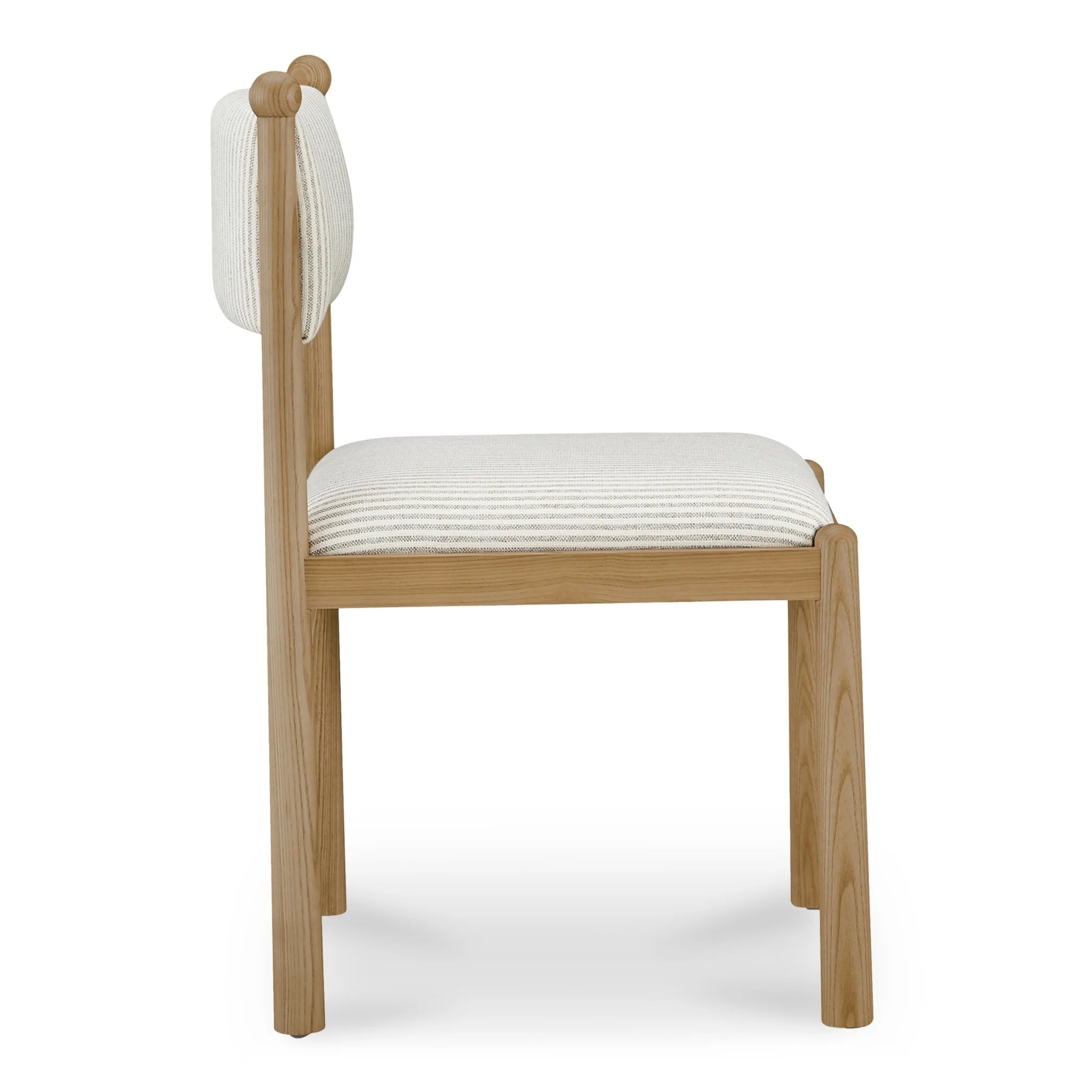 Stripe Upholstered Dining Chairs with Wood Frame Set of 2 (EW-1032-37) by Moe's Home Collection image 7