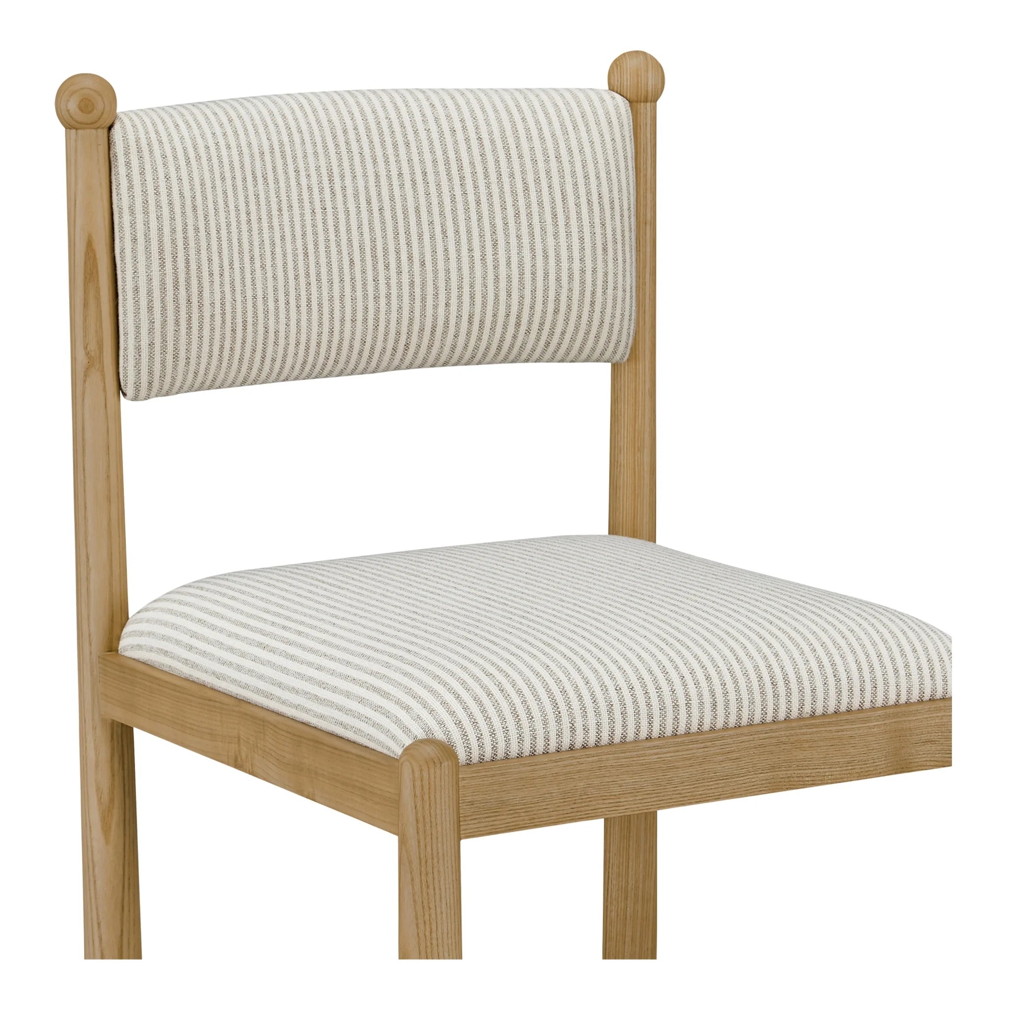 Stripe Upholstered Dining Chairs with Wood Frame Set of 2 (EW-1032-37) by Moe's Home Collection image 9