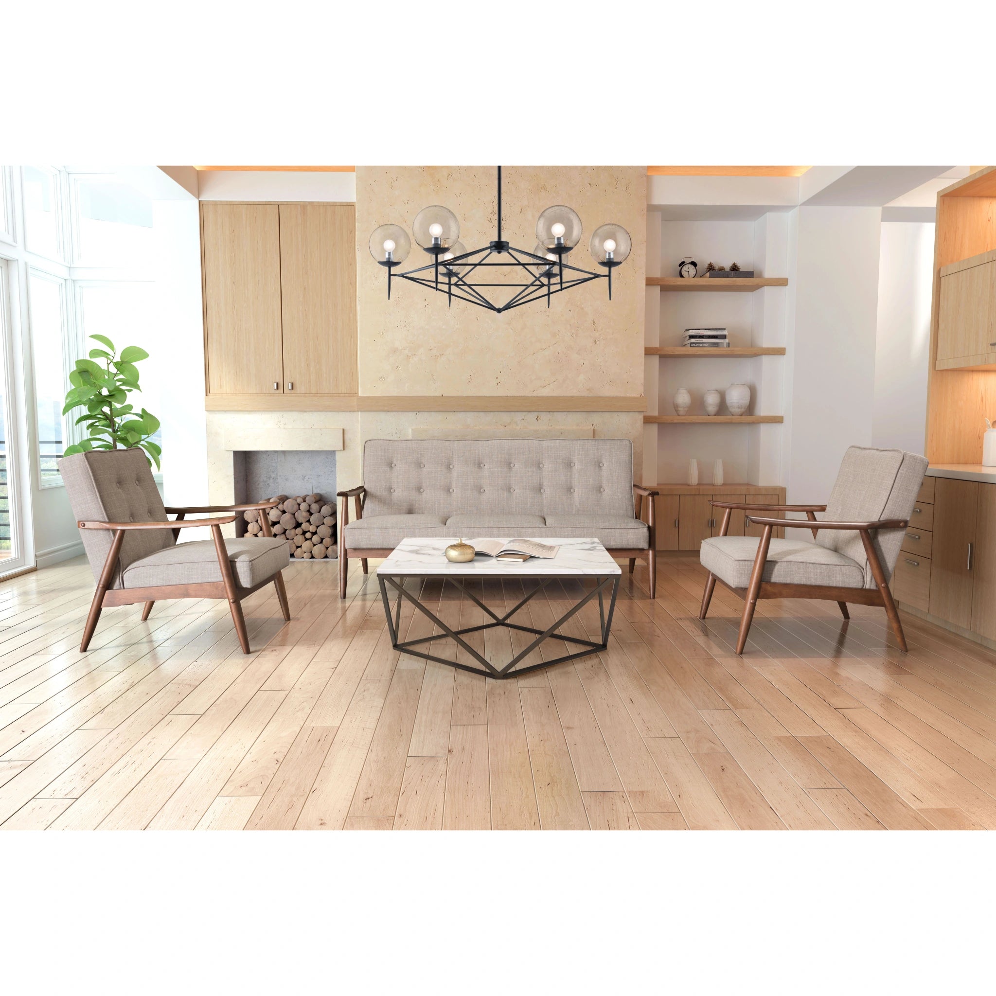 Tintern Coffee Table White & Antique Bronze image 10