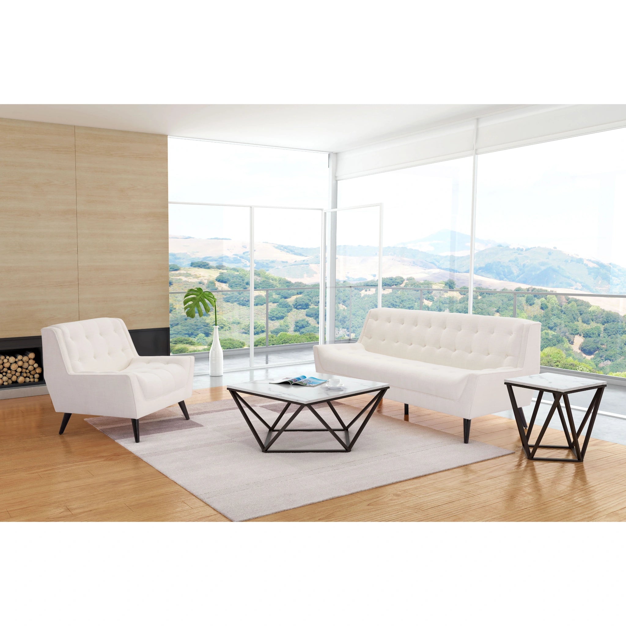 Tintern Coffee Table White & Antique Bronze image 12
