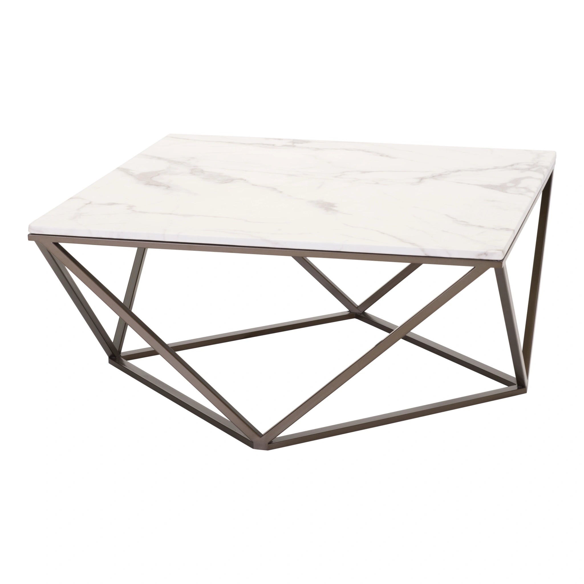 Tintern Coffee Table White & Antique Bronze image 2