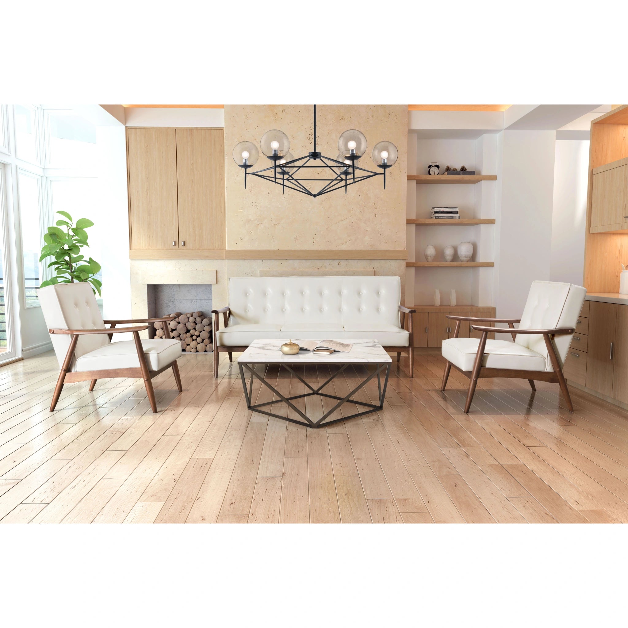 Tintern Coffee Table White & Antique Bronze image 8