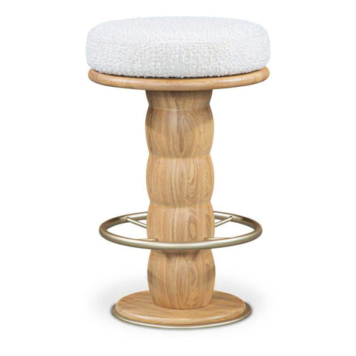 White Swivel Counter Stool (EF-1008-18) by Moe's Home Collection