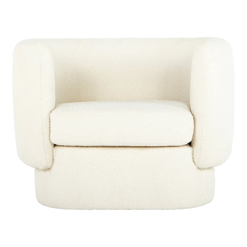 White Upholstered Accent Chair